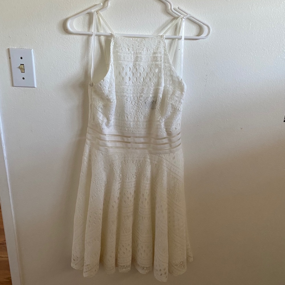 White lace dress